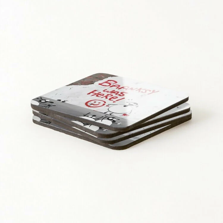 Baanksy Was Here! - Coaster - Image 3