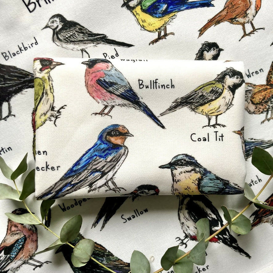 British Garden Birds Illustrated Tea Towel - Image 6