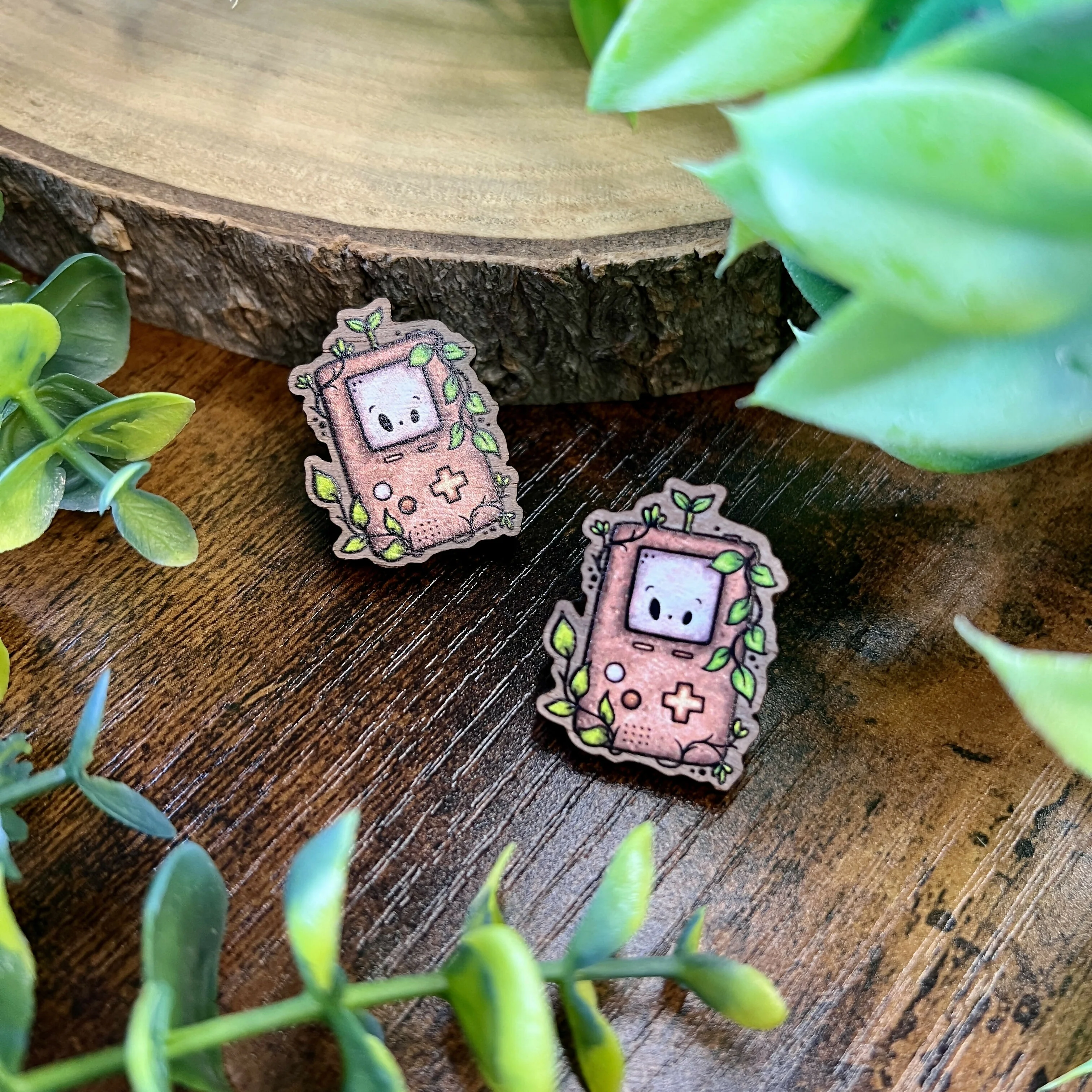 Cosy Retro Gamer Wooden Pin - Image 4