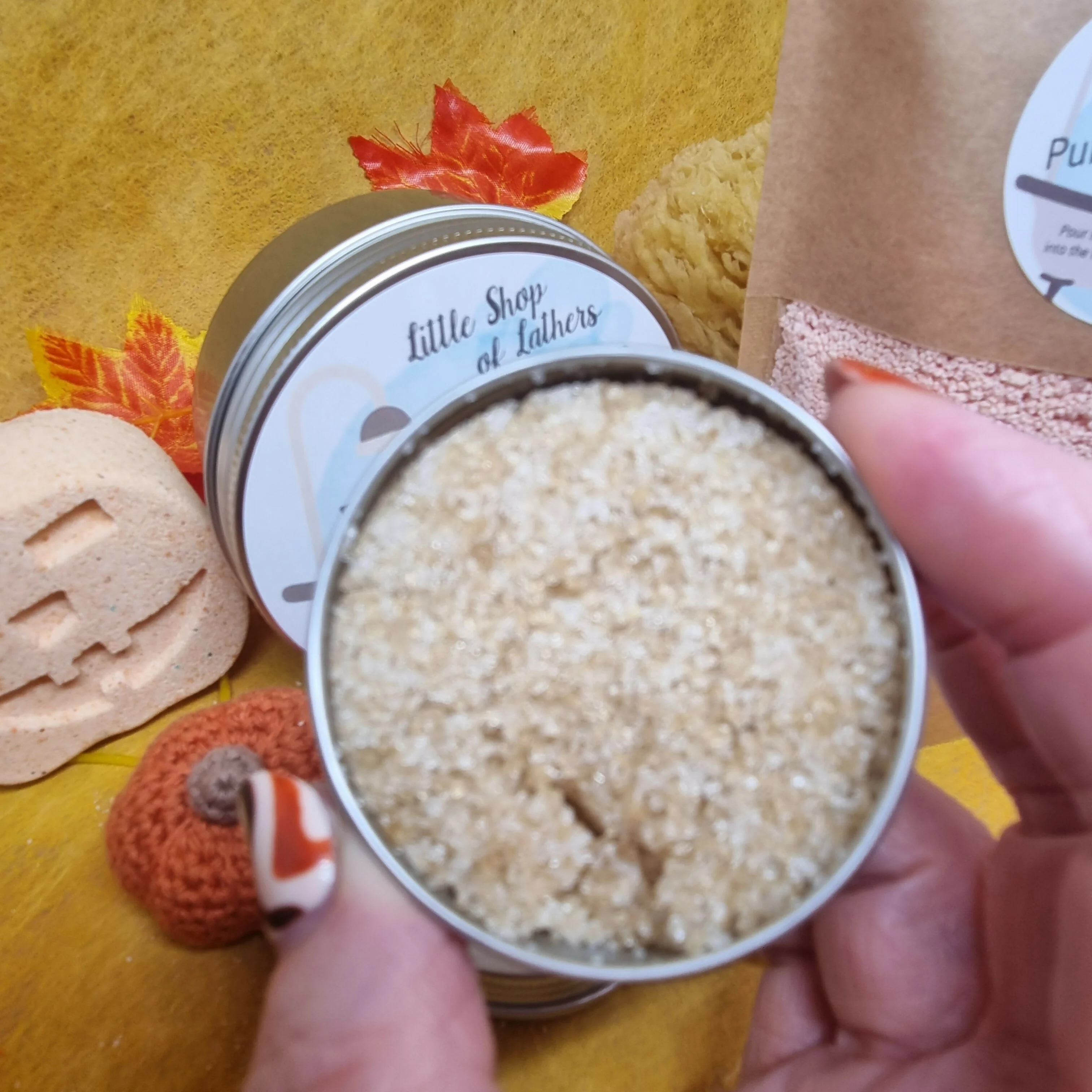 Exfoliating Lip Sugar Scrub - Pumpkin Spice Latte - Image 3