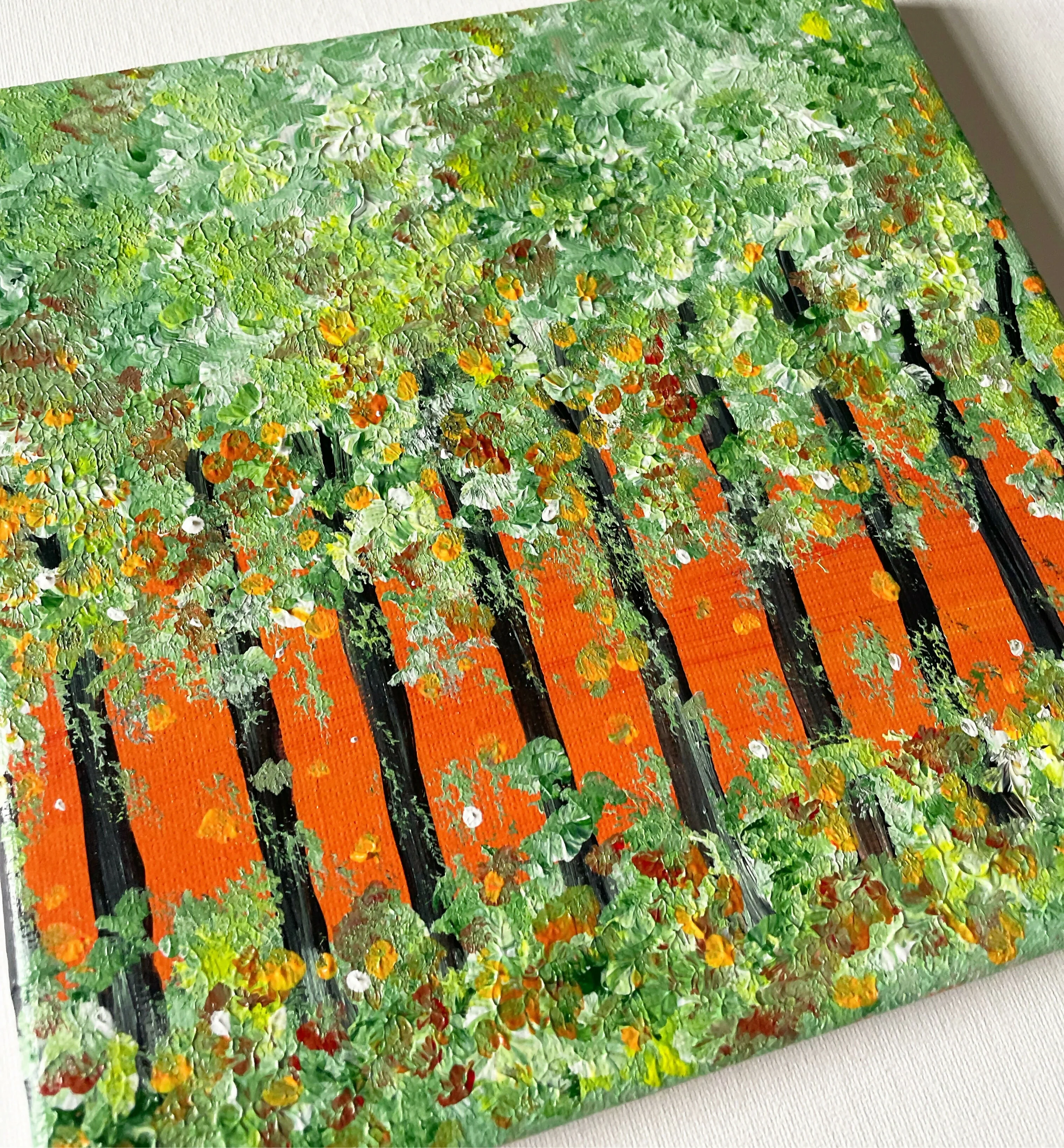 Forest Sunlight - Original Acrylic Painting - Image 3