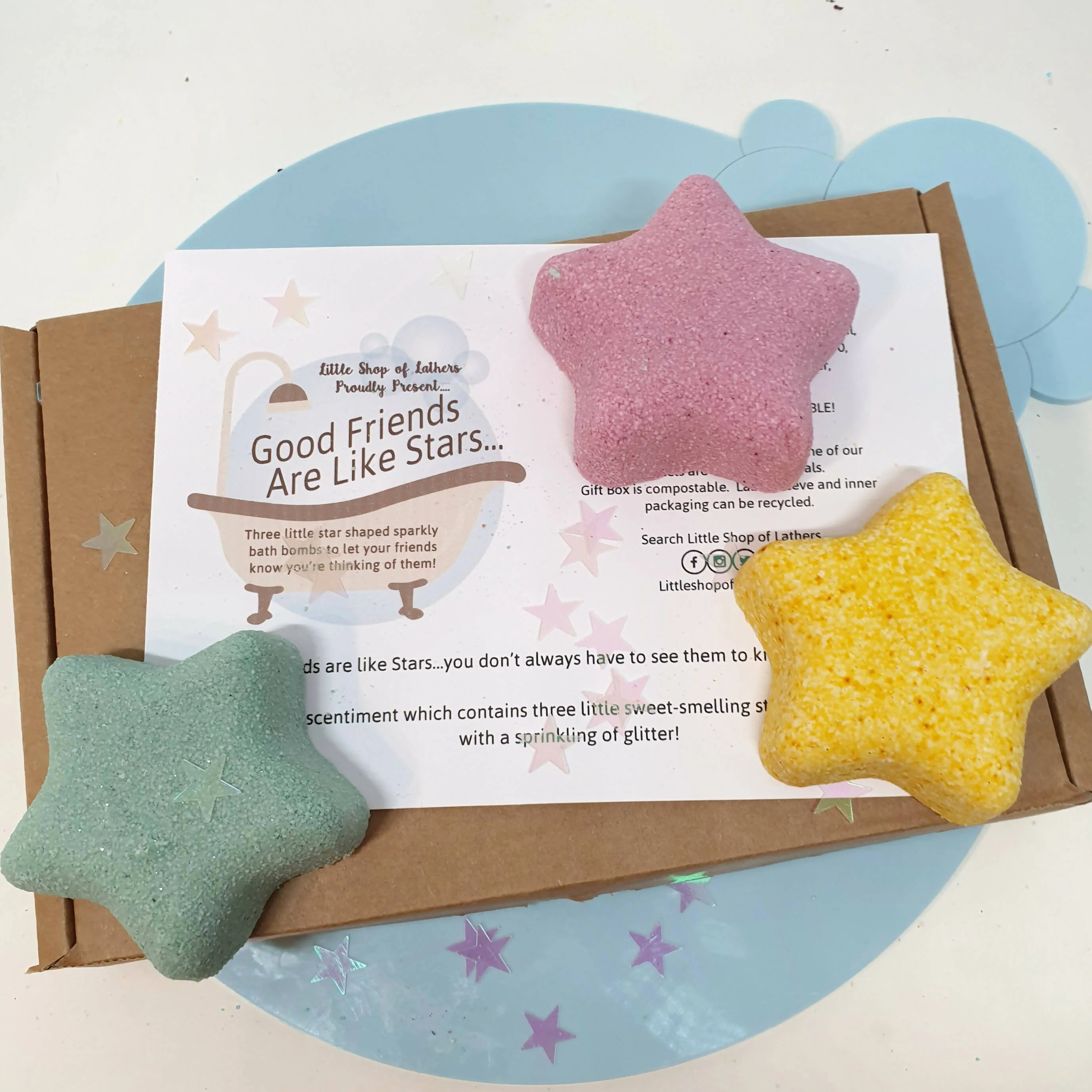 Good Friends are Like Stars Bath Bomb Gift - Image 3