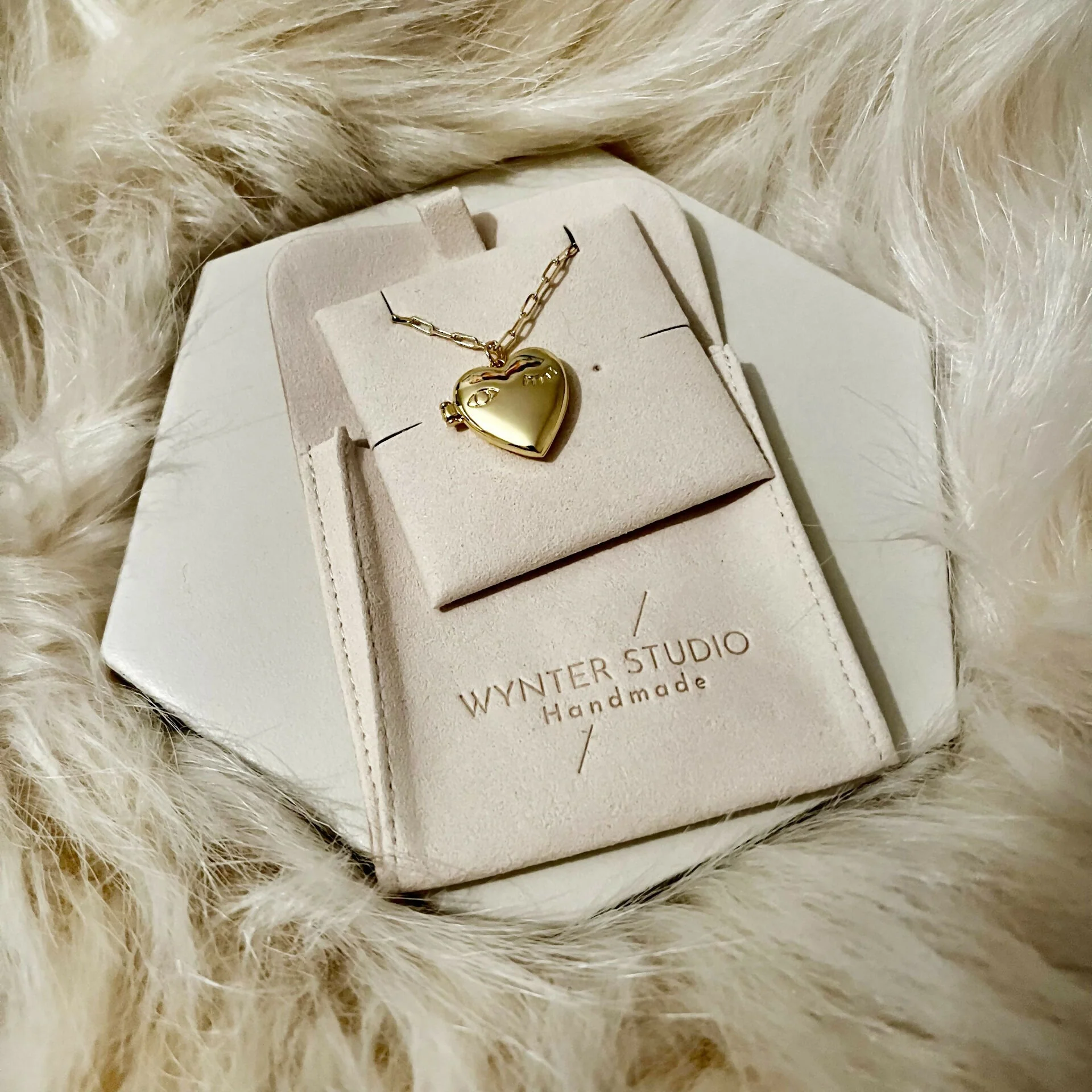 Heart Face Locket Necklace - Image 3