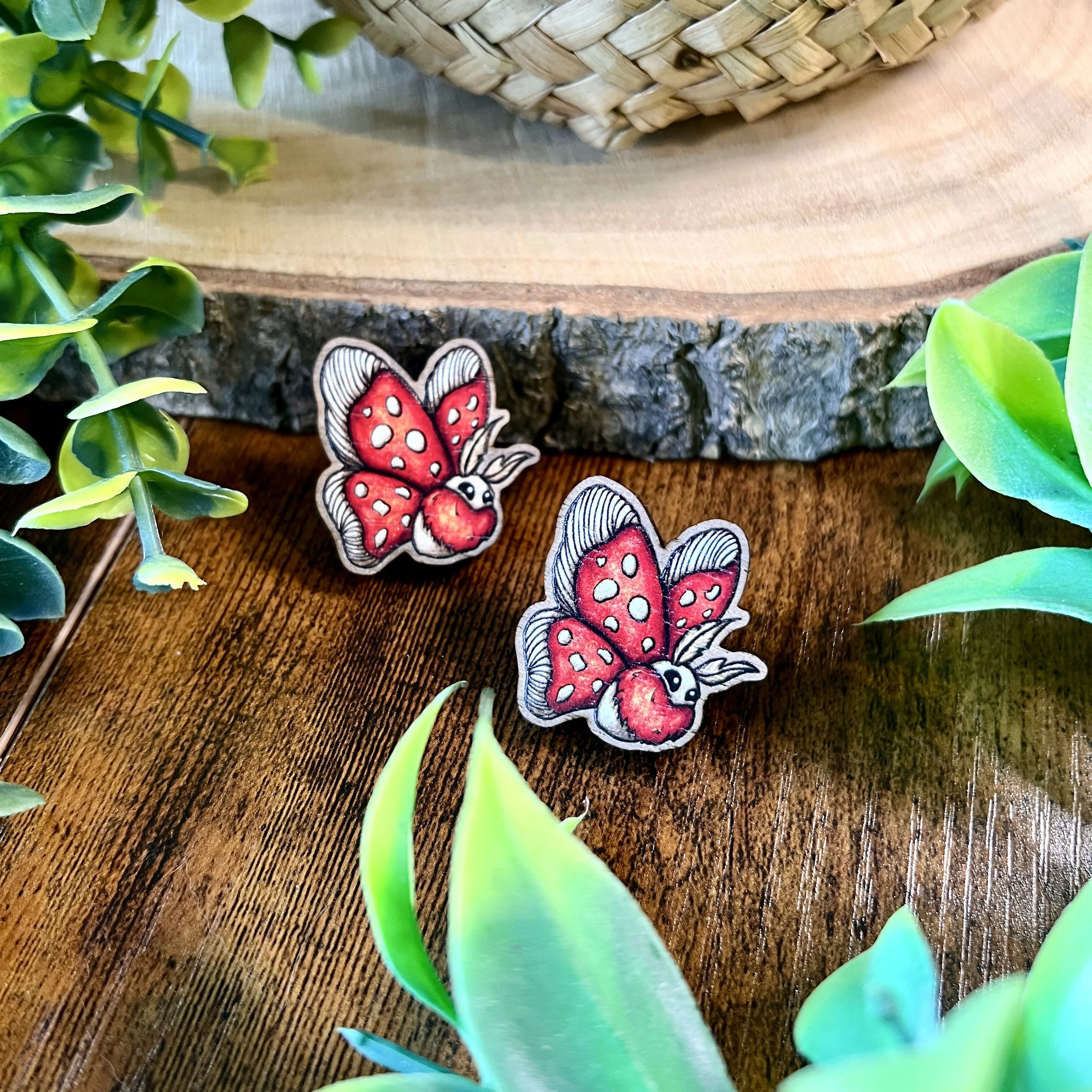 Mushie Moth Wooden Pin - Image 3