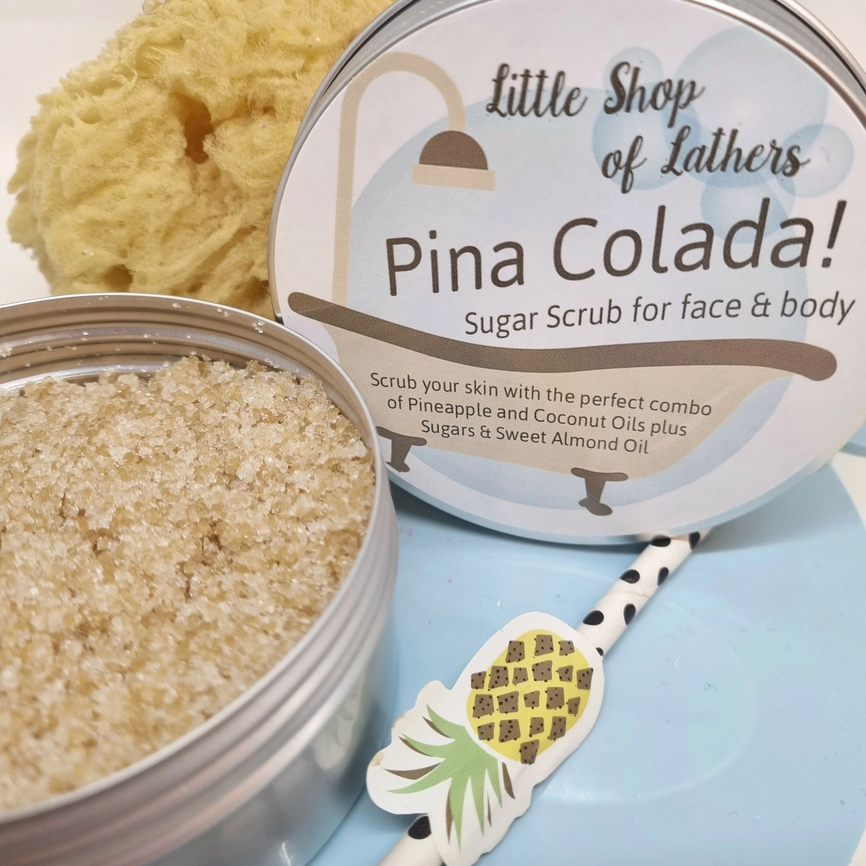 Pina Colada Sugar Scrub - Exfoliating Body Sugar - Image 3