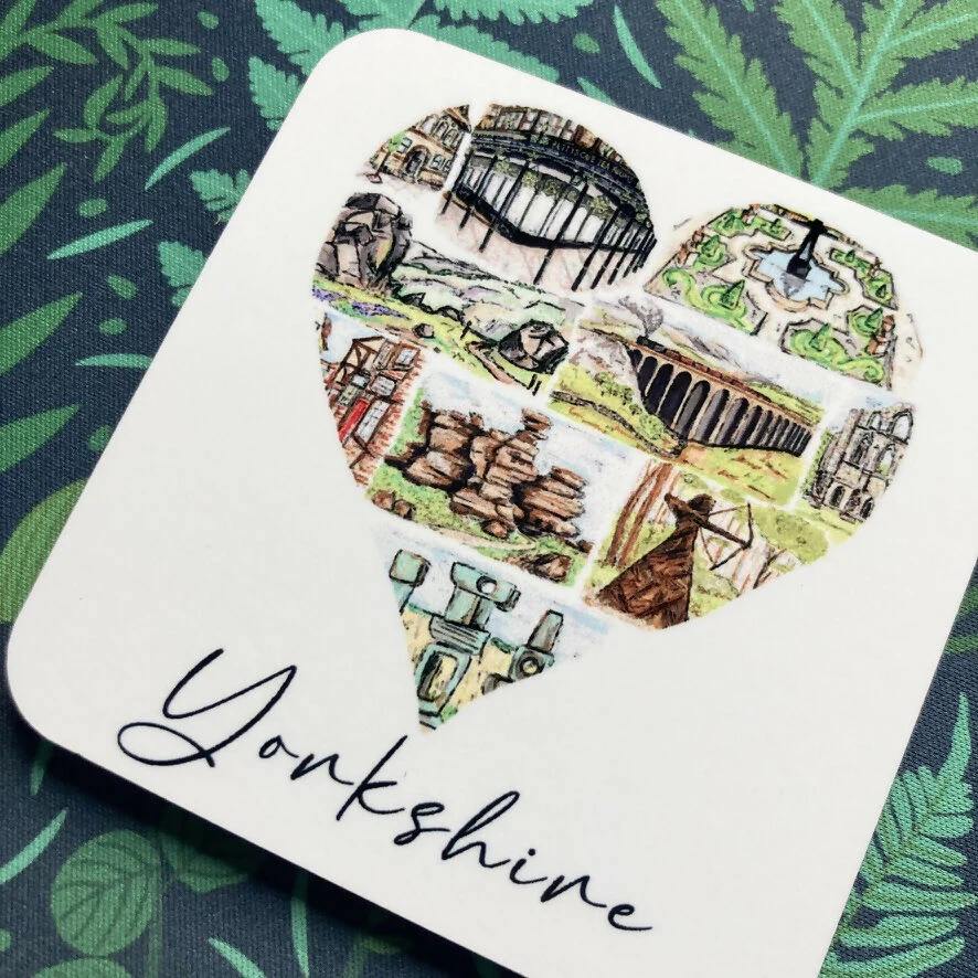 Yorkshire Heart Coaster - Image 4