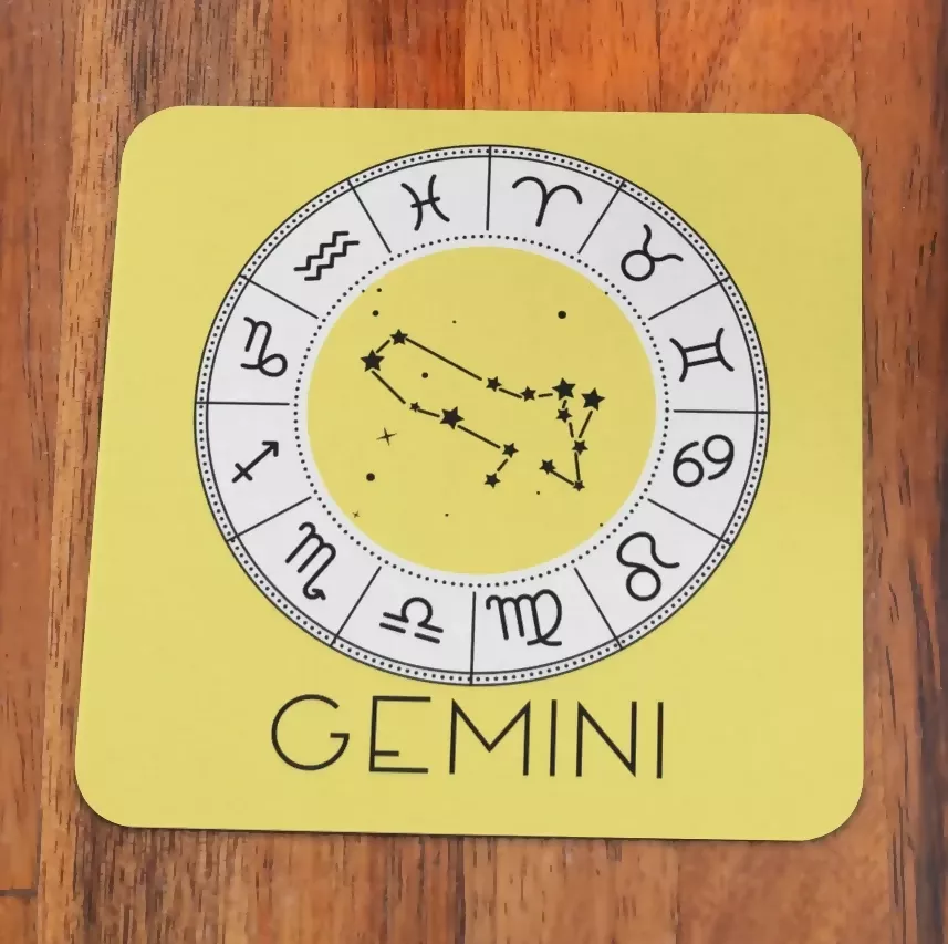 Zodiac Star Signs Coaster CONSTELLATION Design - Image 5